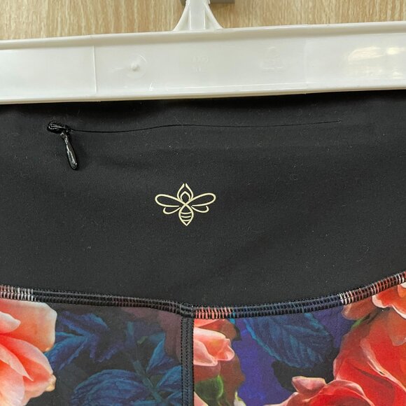 Johnny Was black floral leggings size medium - Picture 3 of 5